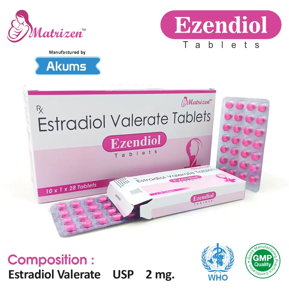 Estradiol 2mg Tablet at Best Price in PCD Pharma Franchise for Hormonal Therapy and Estrogen Replacement.